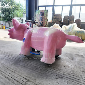Haichuan Kids Ride Pink Animal Scooter para alquiler <span class=keywords><strong>de</strong></span> parque público - Product Image 5