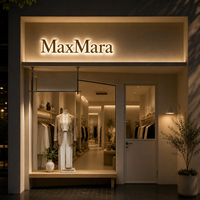 Letras de Canal LED 3D Personalizadas con Retroiluminación, Letreros con Halo Luminoso, Letras Iluminadas de Acero Inoxidable para Negocios y Tiendas