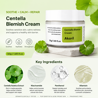 Crème anti-imperfections à l'arbutine Akaril 50g, traitement des boutons d'acné, apaisement, calme, soulagement des irritations et des rougeurs, soin quotidien du visage