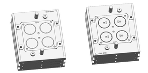 قالب حقن بلاستيك متعدد التجاويف عالي الدقة لحياة طويلة لحلقة لوحة القاعدة أدوات مخصصة OEM ODM للمعدات الصناعية - Product Image 3