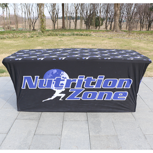 Housse de table rectangulaire personnalisée 4ft 6ft, nappe extensible pour salons professionnels, compétitions sportives et événements - Product Image 4