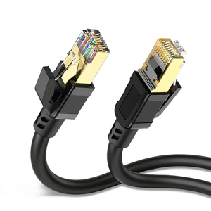 Cat8 Ethernet Patch Cord 40Gbps 2000MHz SFTP Shielded Stranded Copper PVC <b>RJ45</b> Network <b>Cable</b> Gaming Data Center FTTH 28AWG 1m - Product Image 1