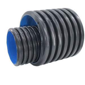 Fábrica china de alta calidad HDPE doble pared drenaje corrugado tubería de <span class=keywords><strong>alcantarilla</strong></span> negro drenaje Flexible agua de alta presión baja - Product Image 5
