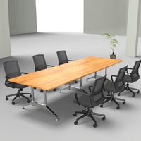 Bureau de travail moderne et durable avec roulettes universelles silencieuses, structure fixe, poste de travail pour le personnel, pour les espaces de travail d'équipe d'entreprise