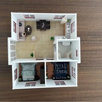 Conteneur pliable extensible en acier de 40 pieds, protégé contre les tremblements de terre, préfabriqué, maison miniature, bureau, hôtel, chambre à coucher, salle de bain