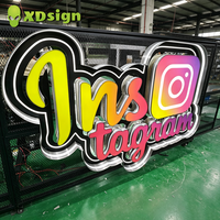Enseigne néon LED en acrylique personnalisée XDSign pour éclairage d'événements automobiles, contrôlée par Bluetooth, étanche, pour la publicité et la décoration des entreprises