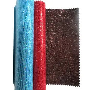 S2016a Glitter Mesh Lederen Synthetische Stof Voor Schoenentas Telefoon Notebook Cover Decoratie