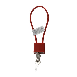 <strong>For</strong> Steel Cable Hand Gun Trigger Luggage <strong>Tool</strong> <strong>Box</strong> <strong>Lock</strong> Black/Red - Product Image 1