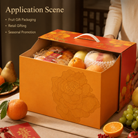 Boîte en carton ondulé personnalisée, de grande taille, imprimable, robuste, durable, recyclée, surface lisse de qualité supérieure, OEM/ODM, pour fruits et pâtisseries