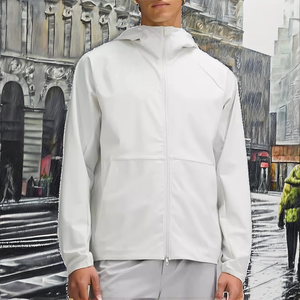 เสื้อแจ็คเก็ตกันฝนแบบมีฮู้ดสำหรับฤดูหนาว  แบบ unisex  ผลิตจากโพลีเอสเตอร์ 100% กันน้ำ กันลม ระบายอากาศได้ดี  พร้อมซิป  ปักโลโก้ตามสั่งได้ - Product Image 2