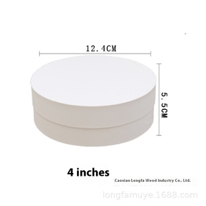 Caja de papel para llevar redonda vasca de 4 y 6 pulgadas para pastel y tarta de queso, embalaje de tiramisú de doble capa, herramienta para pastel de Material de PC - Product Image 6