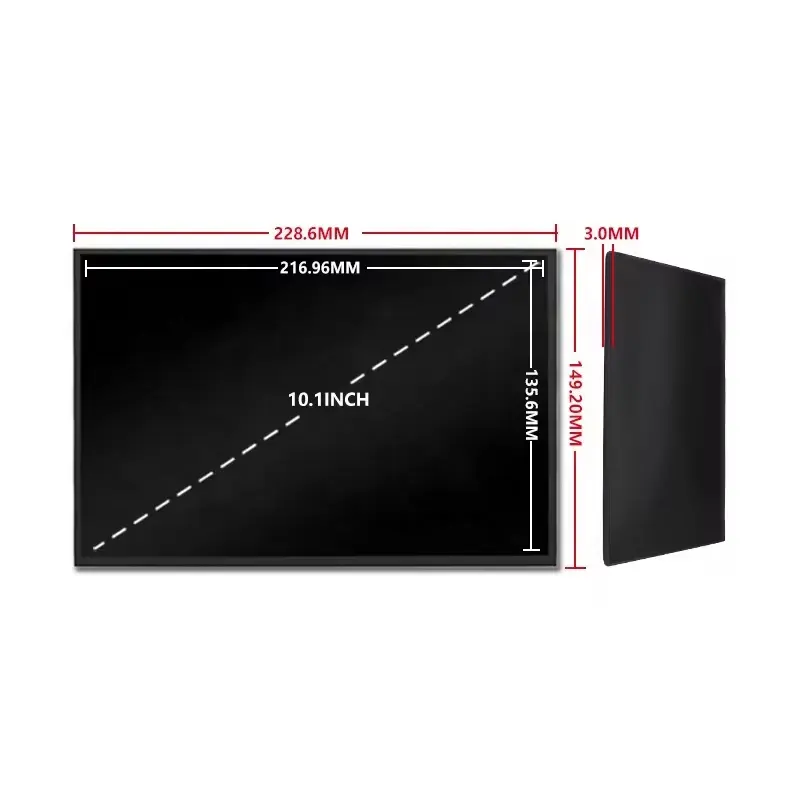 High Contrast Lcd Display Panel 40 Pins 4.2W BOE Ultra Thin TFT LCD Screen 10.1 Inch LCD Module