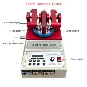 Gummi Taber-Typ Abriebfestigkeitsprüfgerät Reibfestigkeits-Testmaschine/Taber Linearer Abriebfestigkeitsprüfer - Product Image 3