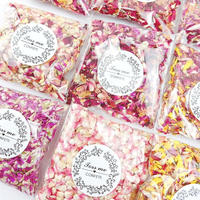 14 Jenis Konfeti Kelopak Mawar Kering untuk Pernikahan, Pesta, Grosir, Ramah Lingkungan, Biodegradable, Dapat Disesuaikan, Kemasan Sachet