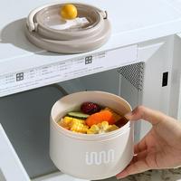 CuteLunch Box Boîte à bento en plastique micro-ondable avec poignée et cuillère sans BPA