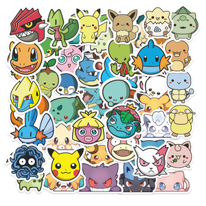 1200 Diseños, 50 Piezas/Juego, <span class=keywords><strong>Pegatinas</strong></span> Personalizadas de Anime <span class=keywords><strong>Pokemon</strong></span>, Personajes de Pikachu y Eevee, <span class=keywords><strong>Pegatinas</strong></span> Impermeables para Niños, Colección de <span class=keywords><strong>Pegatinas</strong></span> Decorativas - Product Image 2
