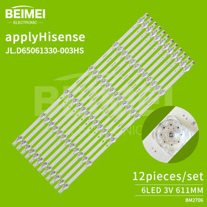 แถบ JL.D65061330-003HS ไฟ LED สำหรับทีวี HZ65A65 6LED 3V 12ชิ้น/เซ็ตสำหรับเปลี่ยนทีวี - Product Image 2