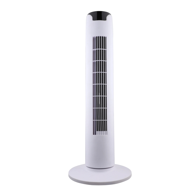 Liuyi 35 Inch 3-Speed Quiet Air-Cooled Plastic Floor Electric Rotating Tower Fan Mechanical Bladeless Design Household Outdoor