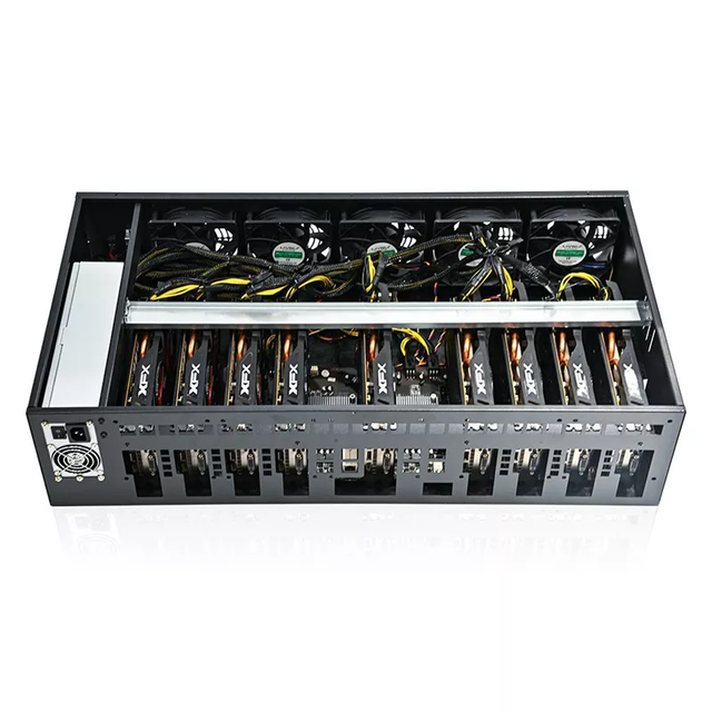 Factory Customized X79 9graphics Cards Rig Case 9GPU Server case Rig Frame Computer case Chassis for RTX 3060 Graphics Cards