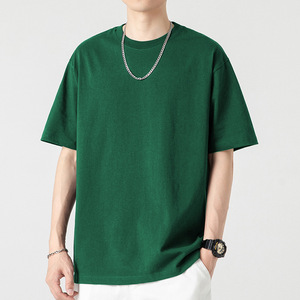 HEALY T-shirt da uomo a maniche corte, pesante 200g, semplice e versatile, vestibilità ampia, nuovo stile a mezza manica - Product Image 4
