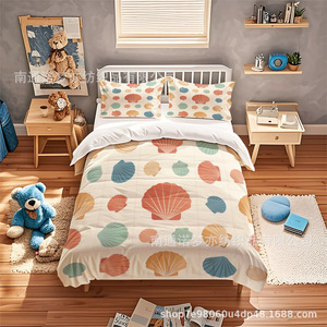 Juego de Ropa de Cama Xzl de 1.8m con Estampado Digital, Estilo Náutico Suave, Verano 2026 - Product Image 2