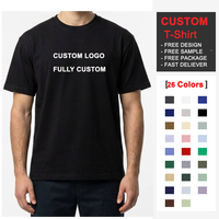 T-shirts personnalisés en maille à étiquette privée, 230 GSM, 100 % coton, coupe classique, sans logo, impression sérigraphique, unisexe, homme, OEM