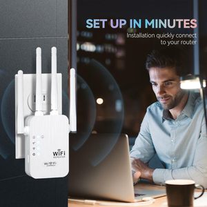 High Speed 300mbps 1200mbps Wifi Booster 2km Long Range Dual Band Wifi Repeater Booster 1200 Wifi Extender 5G - Product Image 2