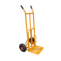 Chariot à main industriel en acier robuste HT1827 avec capacité de charge de 150 kg, conception à deux roues pour le shopping et l'OEM