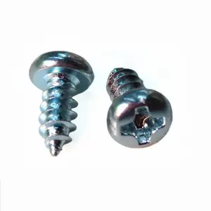 DIN7981 m1 m2 m3 m4 m5 m6 Steel zinc Pan philips head self tapping screw for plastic and metal