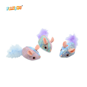 Juguete de Peluche para Gatos, Diseño de Ratón Colorido, Personalizado por el Fabricante Famipet, con Catnip - Product Image 1