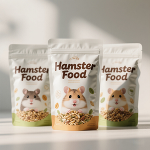 Sacchetti Personalizzati con Fondo Piatto per Alimenti per Criceti, Confezioni Ziplock per Cibo per Cani e Gatti, Sacchetti in Plastica per Alimenti per Animali - Product Image 3