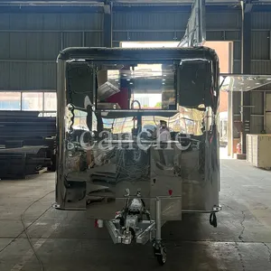 Chariot de nourriture mobile rapide en acier inoxydable pour la vente de glaces et de beignets, populaire en Europe, pour la vente en extérieur dans les rues - Product Image 5