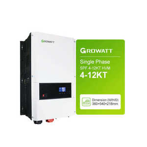Onduleur solaire hybride Growatt SolarEdge SPF 4000-12000T HVM/DVM 5/6/<span class=keywords><strong>10kW</strong></span> monophasé hors réseau, efficacité 99,9 %, 140V-1000V - Product Image 1