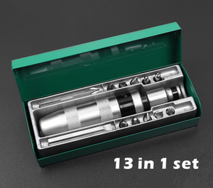 Tournevis à chocs polyvalent et résistant 13 en 1, Kit de douilles, embouts de burin, extracteur de vis - Product Image 2