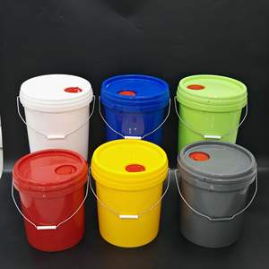 Atacado Barato Balde De Plástico Balde PP <span class=keywords><strong>Food</strong></span> <span class=keywords><strong>Grade</strong></span> 5 Litros 10L 15L 20L Baldes De Plástico com Tampas Lidar Com A Partir De China - Product Image 2