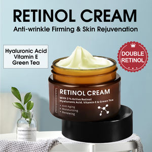 Crème hydratante pour le visage à l'huile de jojoba, au collagène et au rétinol 3% biologique naturel, marque privée, blanchissante, anti-rides, réparatrice - Product Image 2