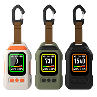 Lanterne de camping rechargeable 100LM, USB-C, alarme de surveillance CO/CO2, température et humidité, écran LCD couleur