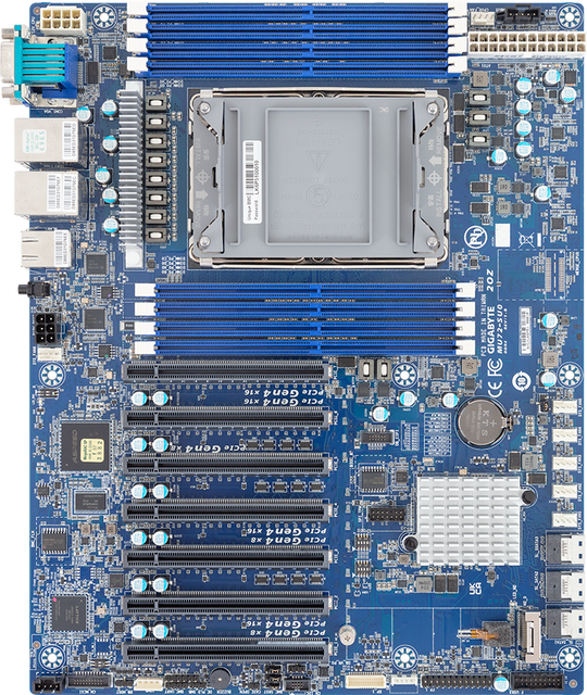 New Xeon 3rd Gen LGA 4189 270W TDP MU72-SU0 ATX Server Motherboard with Integrated Graphics 4xDDR4 Wholesale Bulk Supply