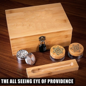 Contenedor decorativo de bambú para sala de estar - Product Image 2