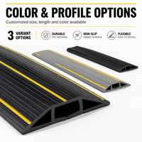 Goulotte de protection de câbles en PVC souple pour gestion des fils au sol