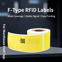 Pita Label Maker Kustom, Pita Label Kontinu Profesional, Pita Label Warna RFID untuk Printer Tag RFID