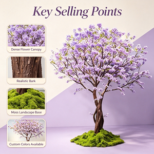 Arbre à fleurs artificiel pour la décoration de la maison et du jardin, arbre floral artificiel d'intérieur et d'extérieur pour la terrasse et le salon - Product Image 4
