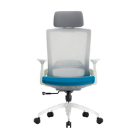 Chaise ergonomique de luxe en maille pour ordinateur au design attrayant à dossier haut