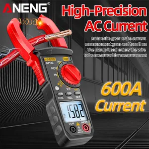 ANENG ST182 플라이어 전압계 전류계 클램프 미터 전문 DIGIT 미터 멀티미터 자동차 테스터 4000 카운트 옴