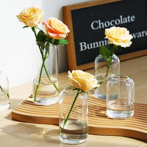 مزهريات زجاجية لامعة من البوروسيليكات عالية الجودة بتصميم أسطواني شفاف للزهور الطبيعية - Product Image 4