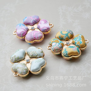 Four Leaf Clover Pendant Zinc Alloy <b>Charms</b> Flower Shape Keychain <b>Bag</b> <b>Charm</b> Necklace Accessory Gift Spring 2026 - Product Image 2
