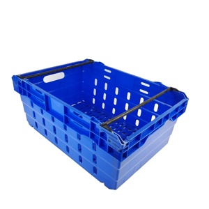 Nestable And Stackable Vegetable Crate High Capacity Plastic Vegetable Box For Supermarket