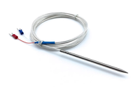 Sonde de température NTC à résistance thermique PT100, étanche, en acier inoxydable, avec aiguille insérée dans le sol, diamètre 3 mm