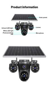 12mp 3 lenti 3ptz telecamera Wifi Wireless pannelli solari di rilevamento del movimento telecamere di sicurezza Audio bidirezionale 4g Sim Card - Product Image 6
