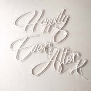 Enseigne au néon LED <span class=keywords><strong>Happily</strong></span> <span class=keywords><strong>Ever</strong></span> <span class=keywords><strong>after</strong></span> pour mariage et décoration d'entreprise pour entreprises et hôpitaux - Product Image 2